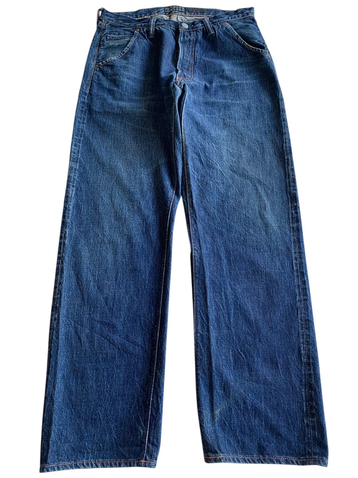 Kapital FULL COUNT X BARNEYS NEWYORK SELVEDGE BUTTON FLY DENIM Size US 32 / EU 48 - 3 Thumbnail
