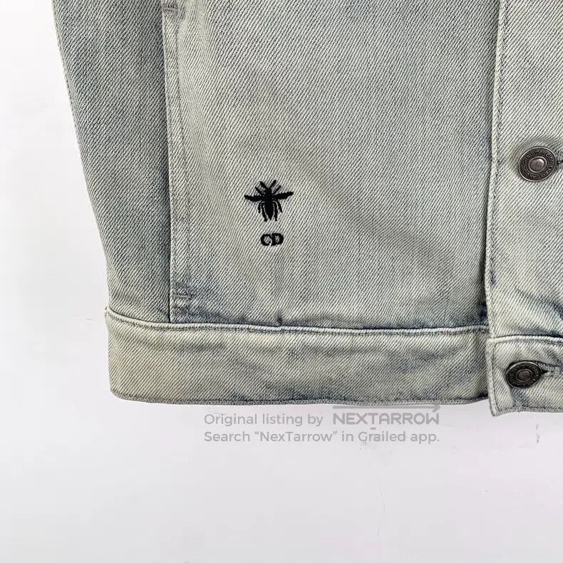 Other Dior Light yellow retro washed old bee embroidery cotton l Size XS / US 0-2 / IT 36-38 - 4 Thumbnail