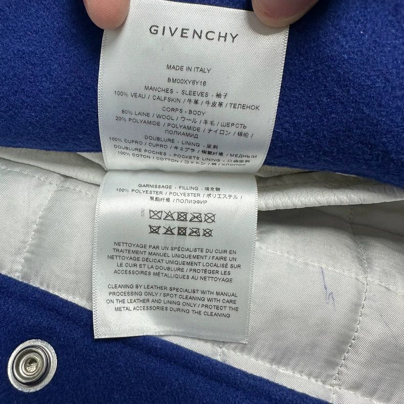 Givenchy Givenchy Hot Selling White and Blue Baseball Jacket, Size Size US XL / EU 56 / 4 - 3 Thumbnail