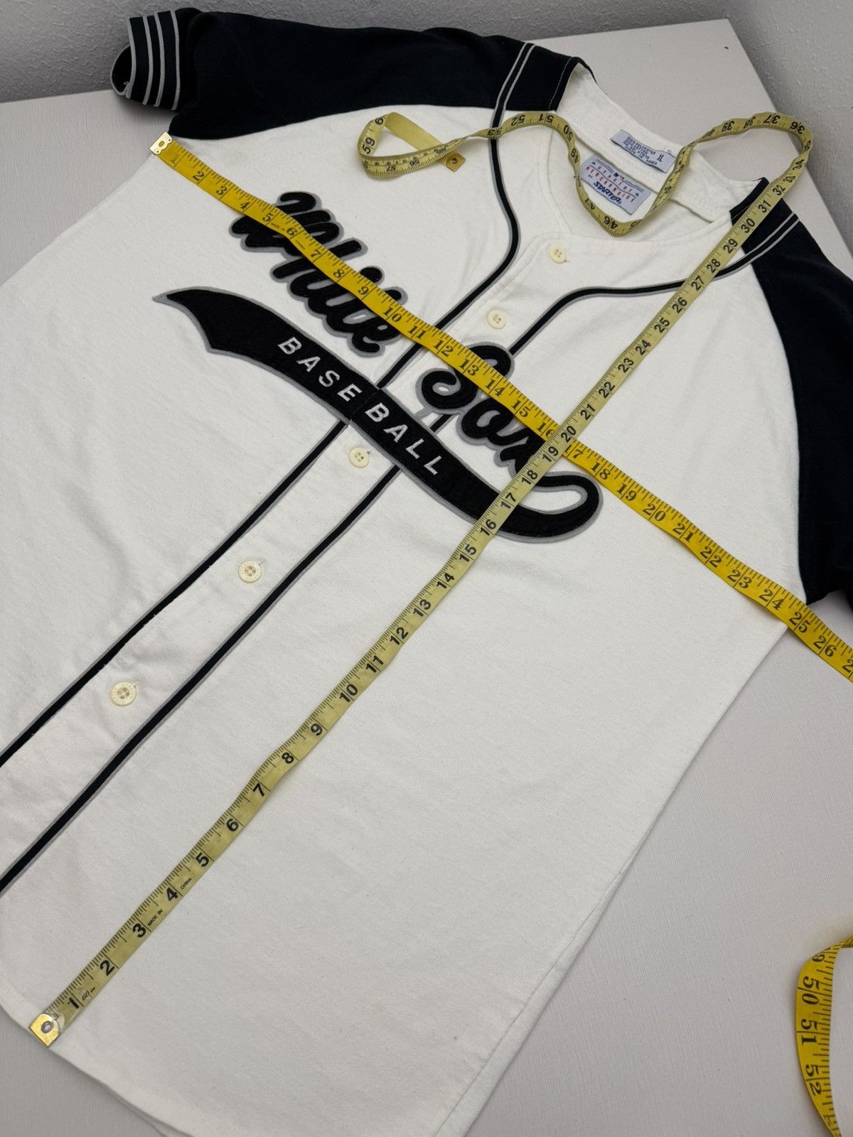 Starter Vintage 90s Chicago White Sox MLB Starter Tail Sweep Script Size US XL / EU 56 / 4 - 7 Thumbnail