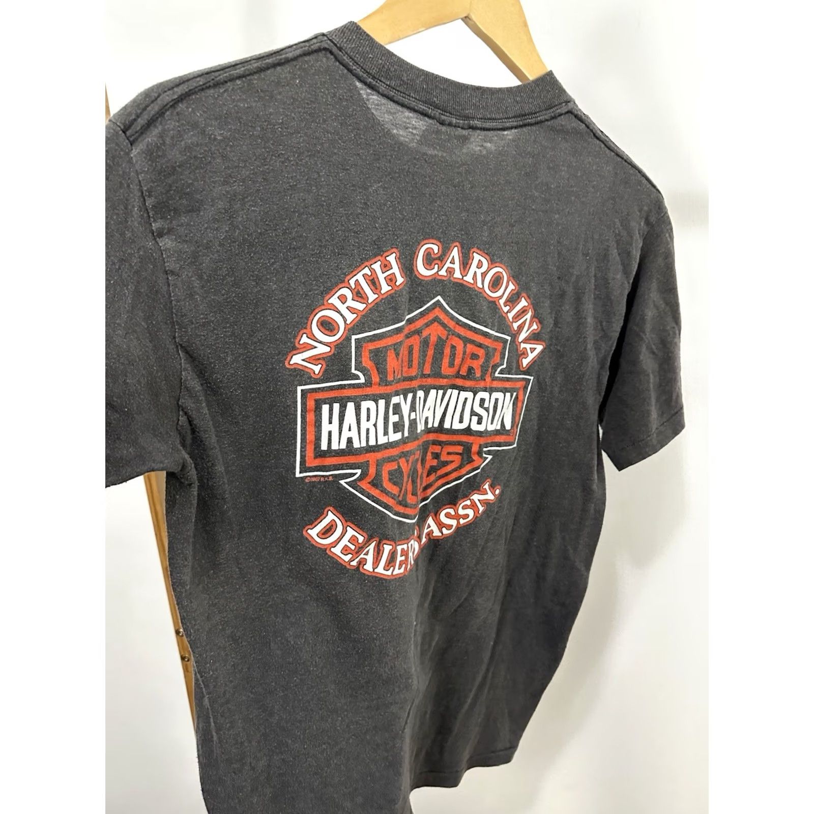 Harley Davidson VINTAGE 80s Harley-Davidson Boone Fall Rally Paper Thin Faded Biker T-Shirt XL Mens Size US XL / EU 56 / 4 - 6 Thumbnail