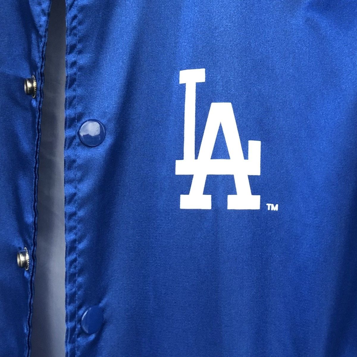 MLB Vintage Genuihe Merchandise LA Dodgers Nylon Varsity Jacket Size US L / EU 52-54 / 3 - 4 Thumbnail