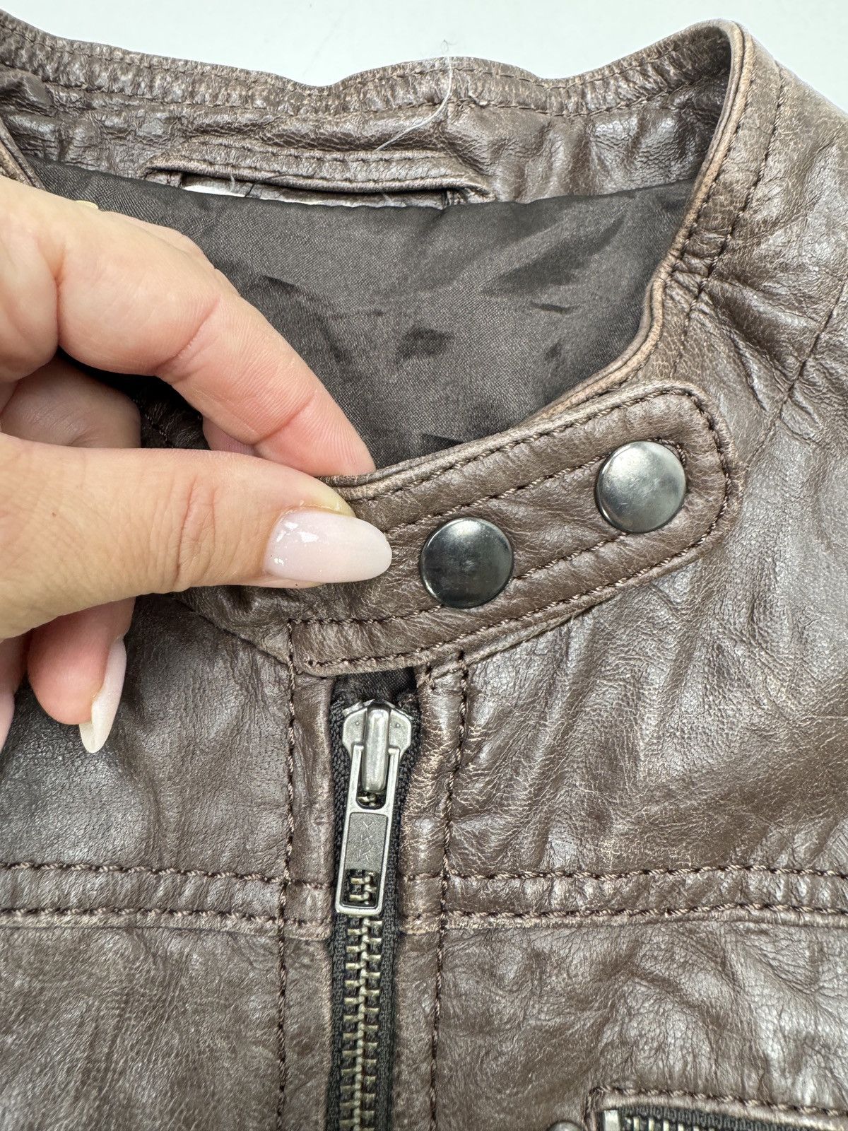 Vintage Verapelle Brown 50 Vintage Leather Jacket for Men Size US S / EU 44-46 / 1 - 4 Thumbnail