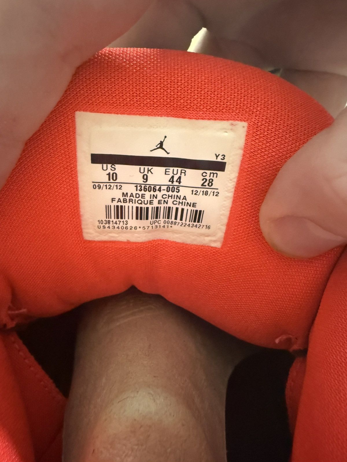 Jordan Brand Jordan retro 3 crimson sz 10 Size US 10 / EU 43 - 6 Thumbnail