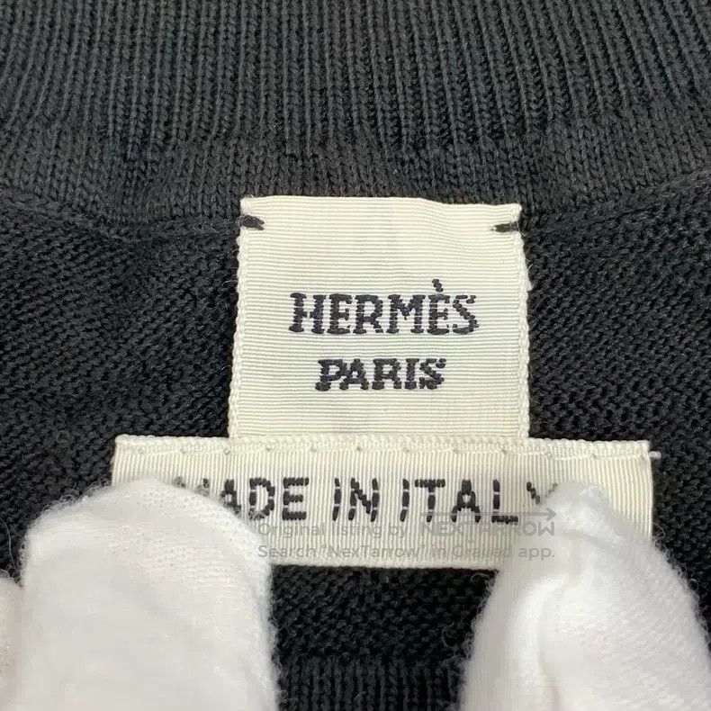 Hermes Hermes Black pig nose jacquard mulberry silk round-neck sh Size XS / US 0-2 / IT 36-38 - 5 Thumbnail