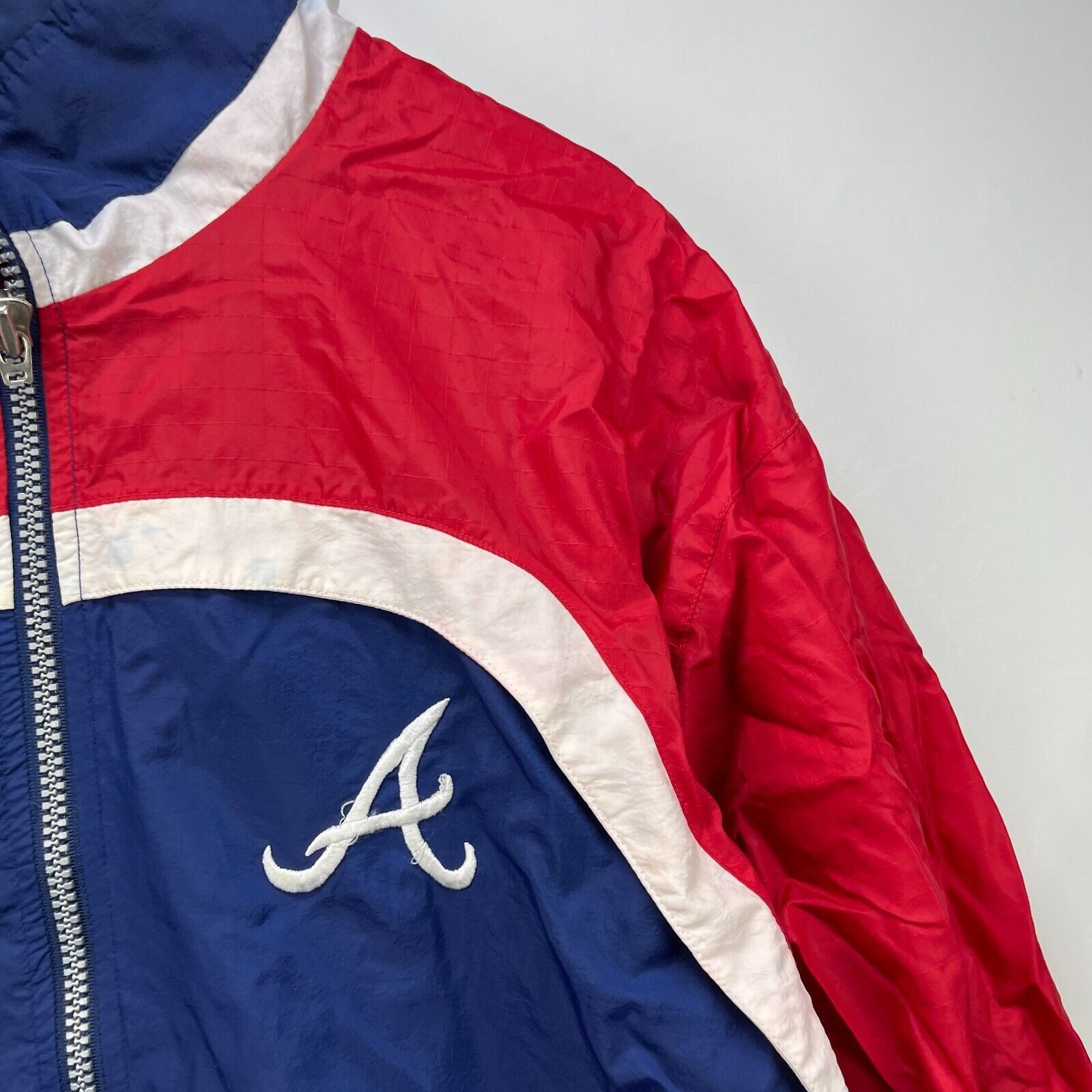 Starter × Vintage Vintage 90s Starter Atlanta Braves Windbreaker Jacket XL Size US XL / EU 56 / 4 - 3 Thumbnail