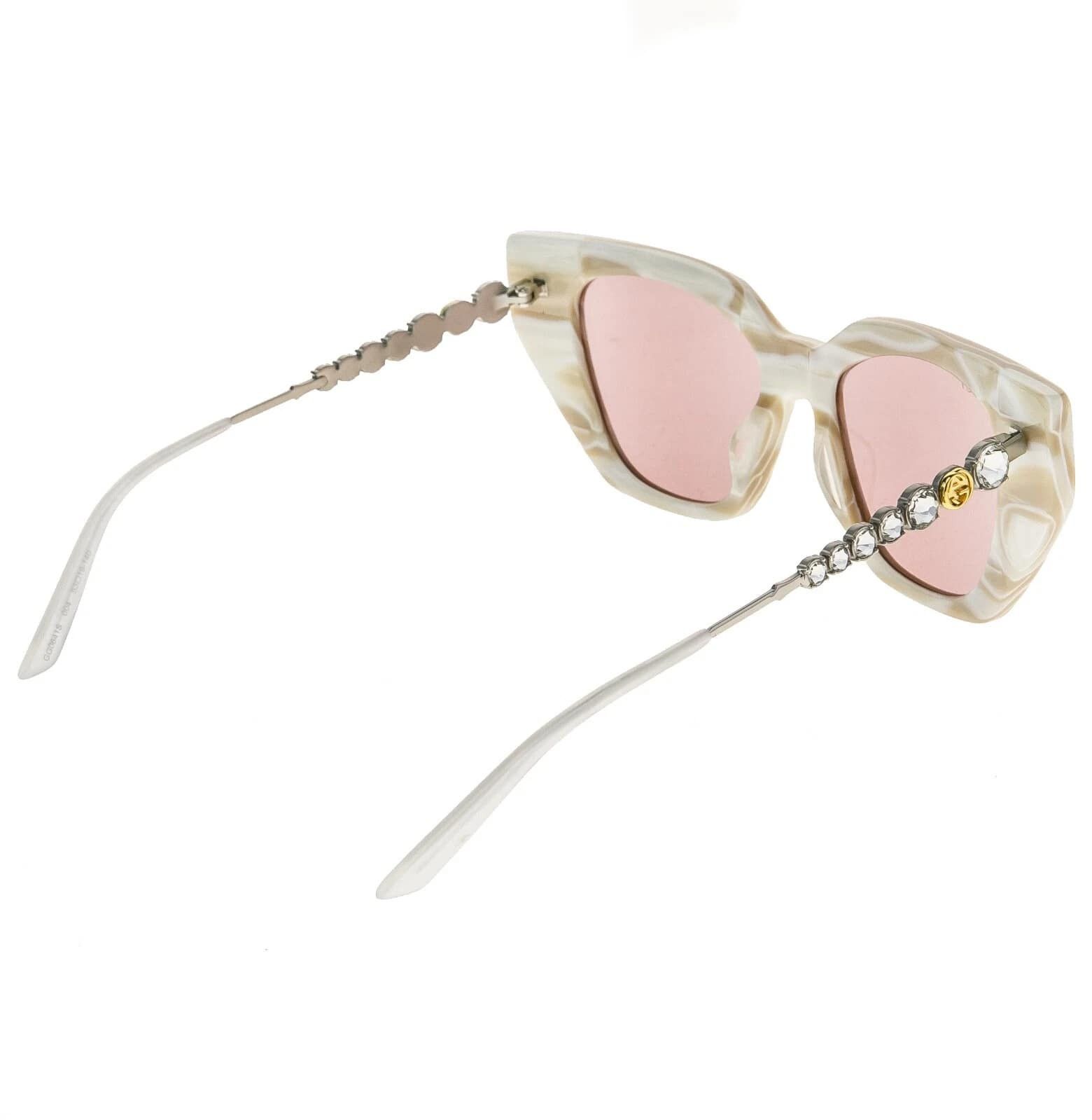 Gucci GUCCI STAR 0641 Silver Pink Crystal Sunglasses GG0641S 004 Size ONE SIZE - 7 Thumbnail
