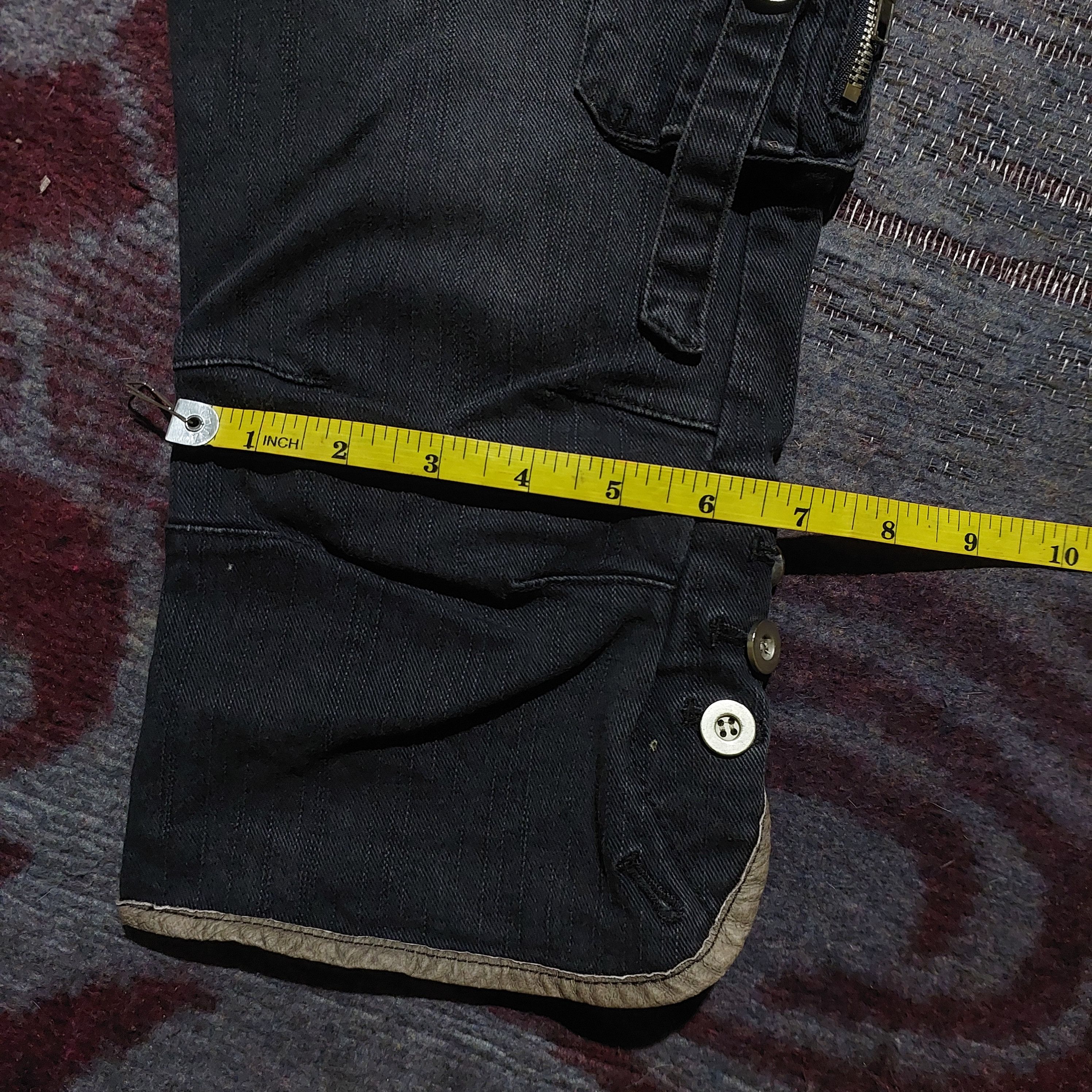 Tornado Mart Y2k black japanese bondage cargo short belt pouch Size US 29 - 18 Thumbnail