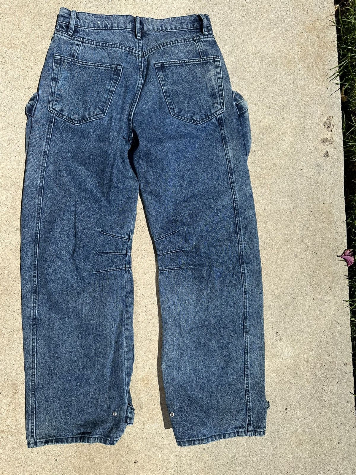 Zara Zara Pocket Denim Cargo Pants Size US 30 / EU 46 - 2 Thumbnail