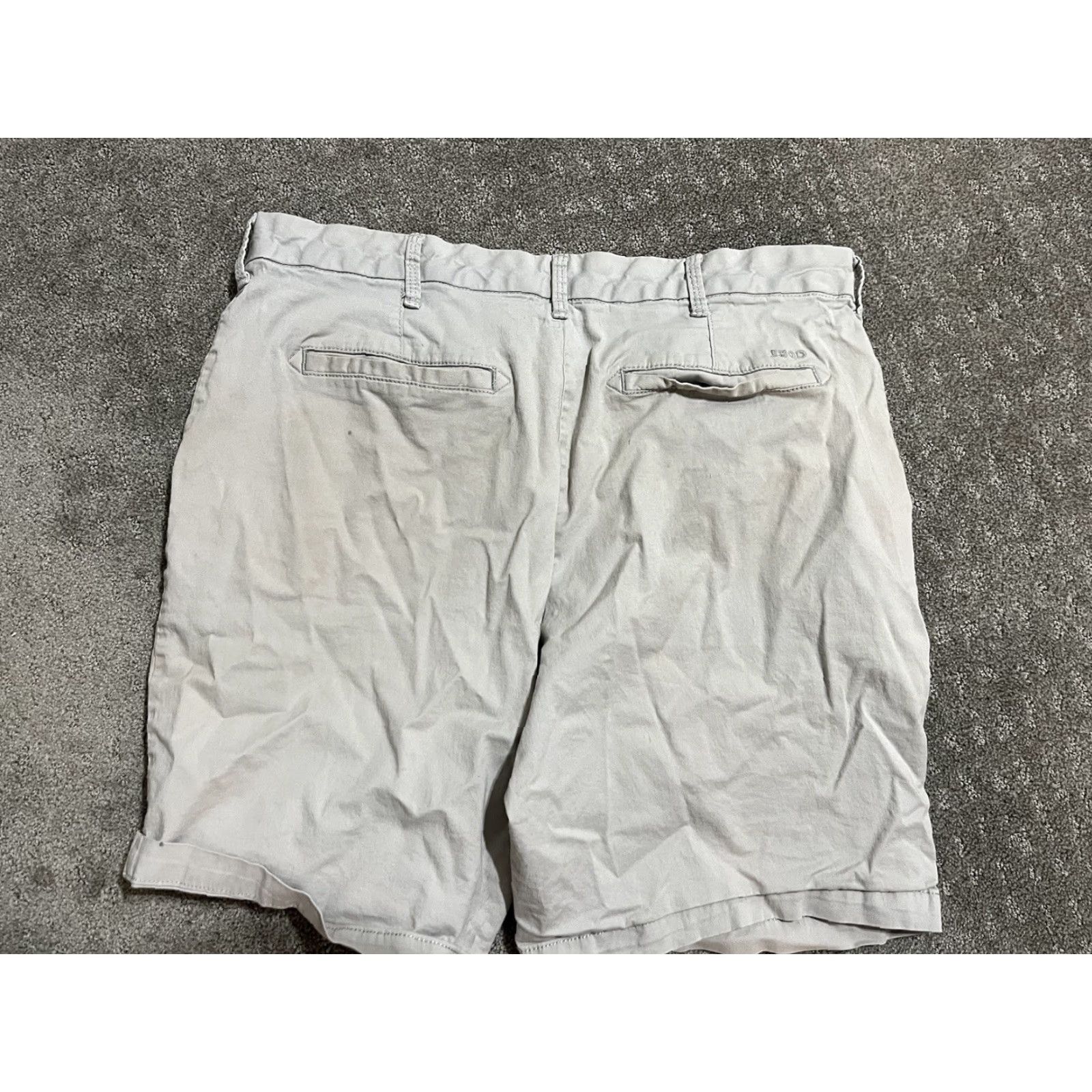 Izod IZOD Cargo Shorts Men’s 34 Flat Front Chino Gray Casual Breathable Size US 34 / EU 50 - 2 Thumbnail