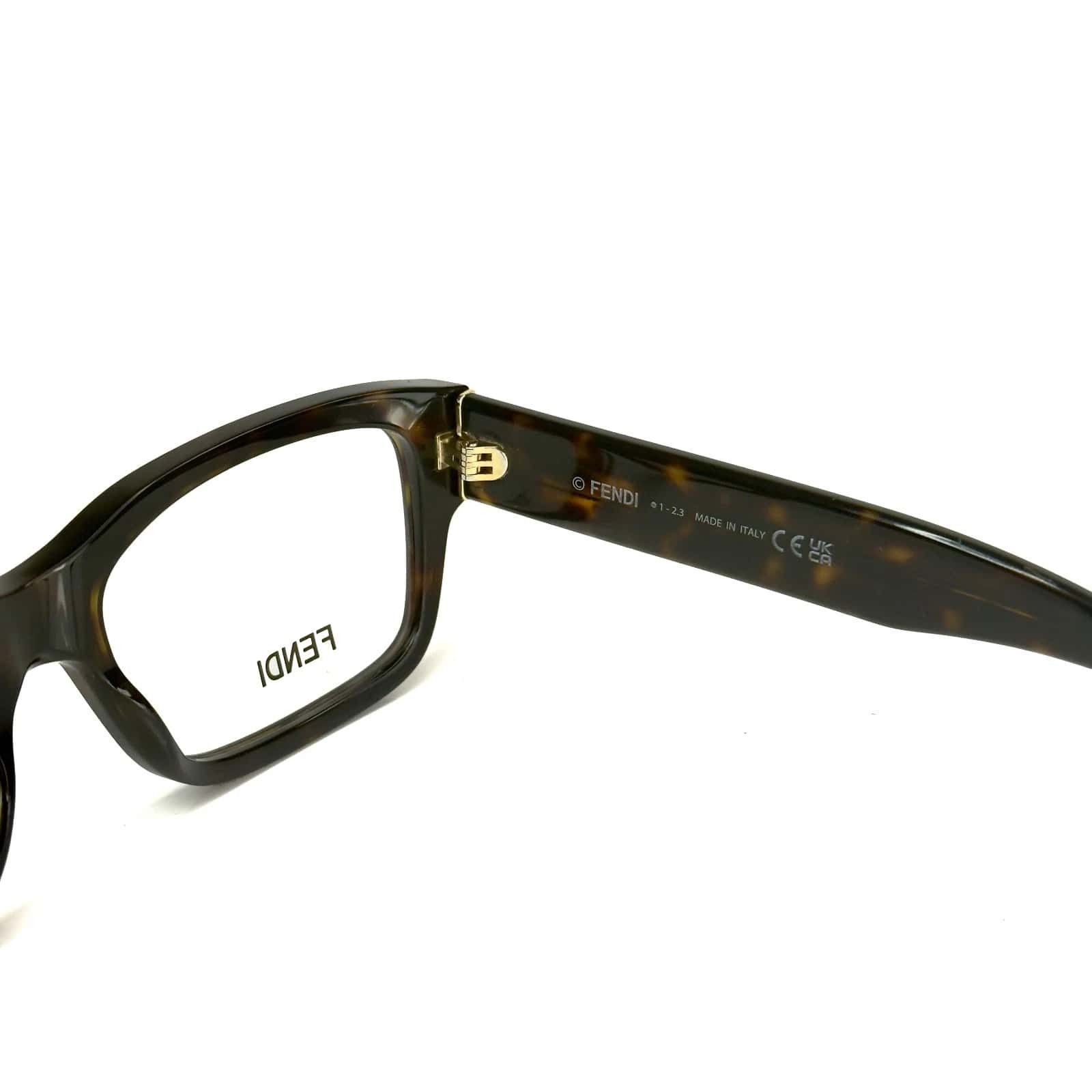 Fendi FENDI FE50079I 50079 SIGNATURE Brown Optical Frame 052 Size ONE SIZE - 4 Thumbnail