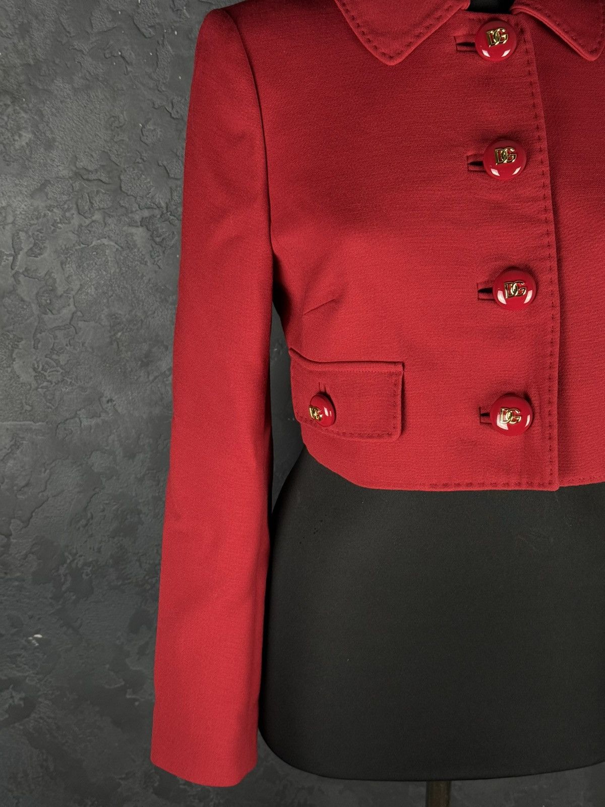 Dolce & Gabbana DOLCE & GABBANA Cropped Wool Jacket Size M / US 6-8 / IT 42-44 - 4 Thumbnail