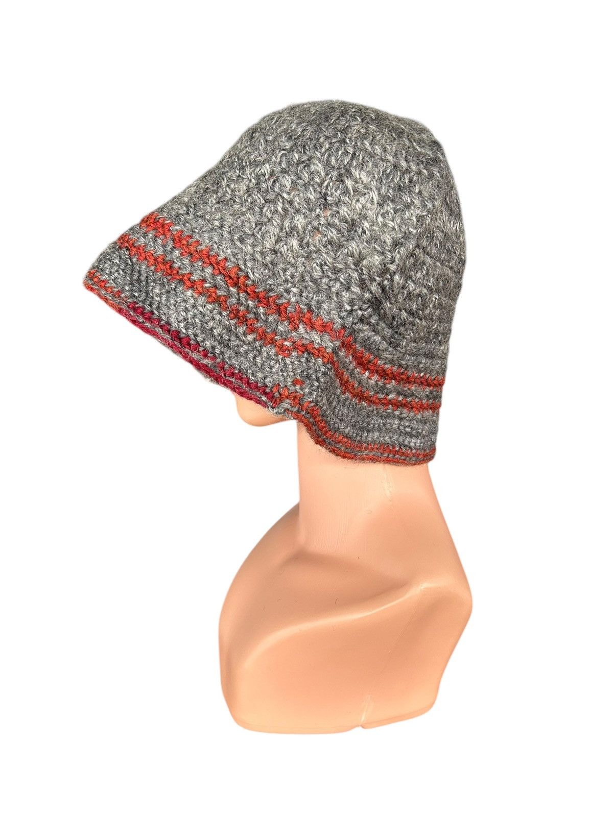 Japanese Brand × Kapital × Vintage Crochet Knitted Handmade Bucket Hats Size ONE SIZE - 4 Thumbnail