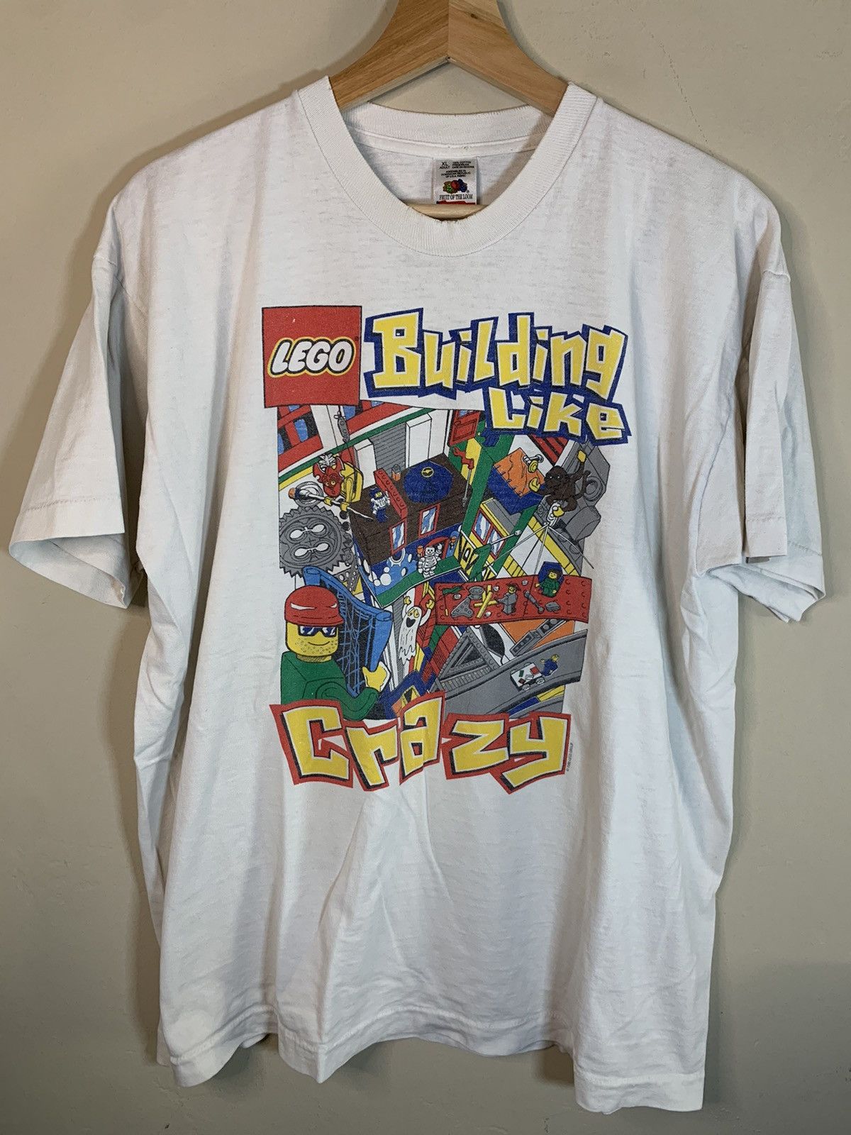 *RARE* VTG 1995 LEGO Building Like Crazy Single Stitch Shirt
