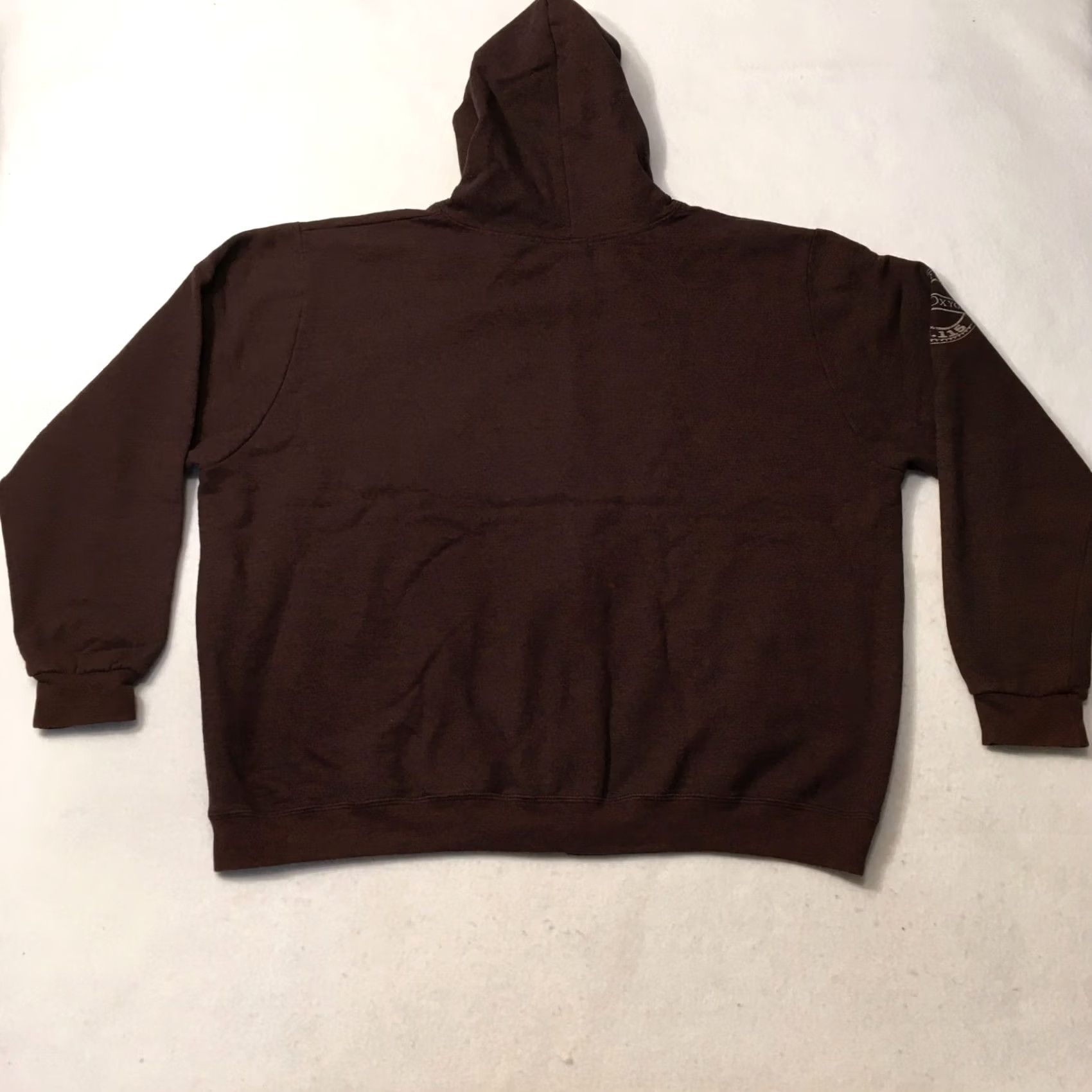 Gildan Colorado Hoodie Mens 2XL Pullover Fleece Sweatshirt BURGUNDY BROWN ripped Size US XXL / EU 58 / 5 - 8 Thumbnail