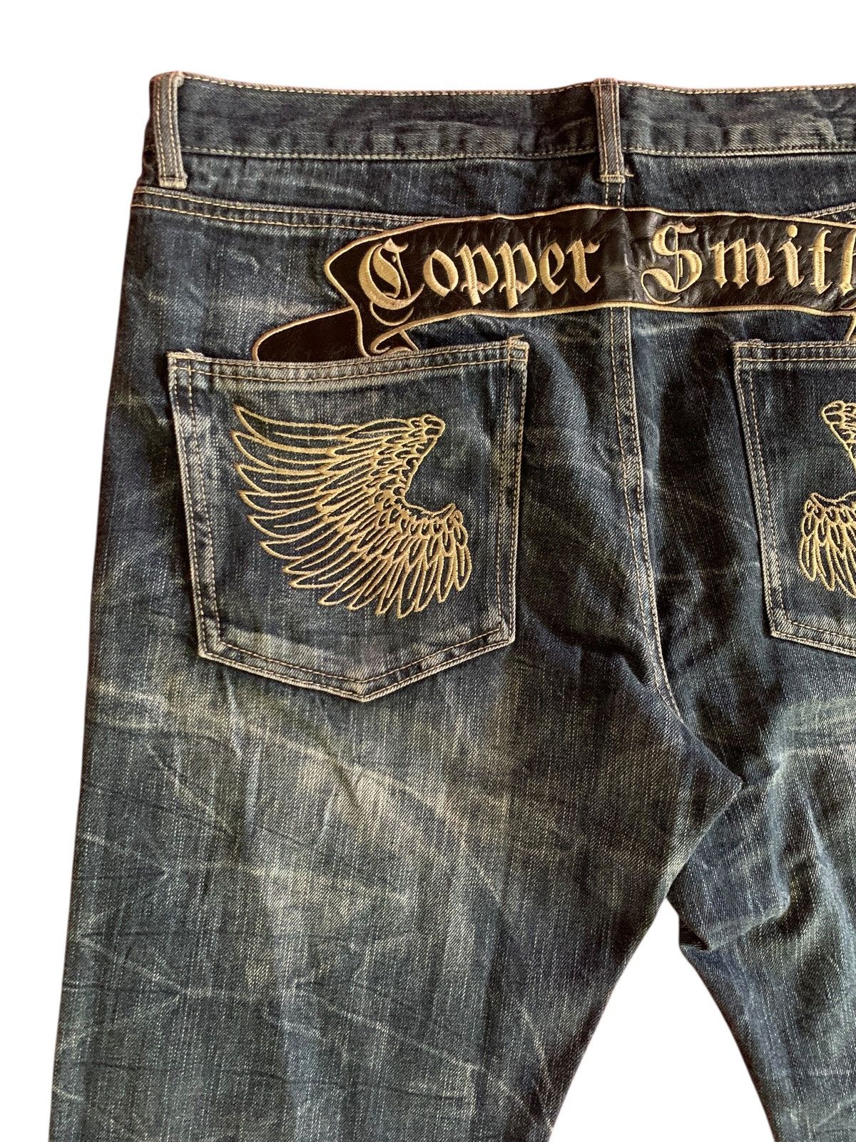 If Six Was Nine Copper Smith Embroidered Wings Faded Clawmark Vintage Size US 37 - 11 Thumbnail