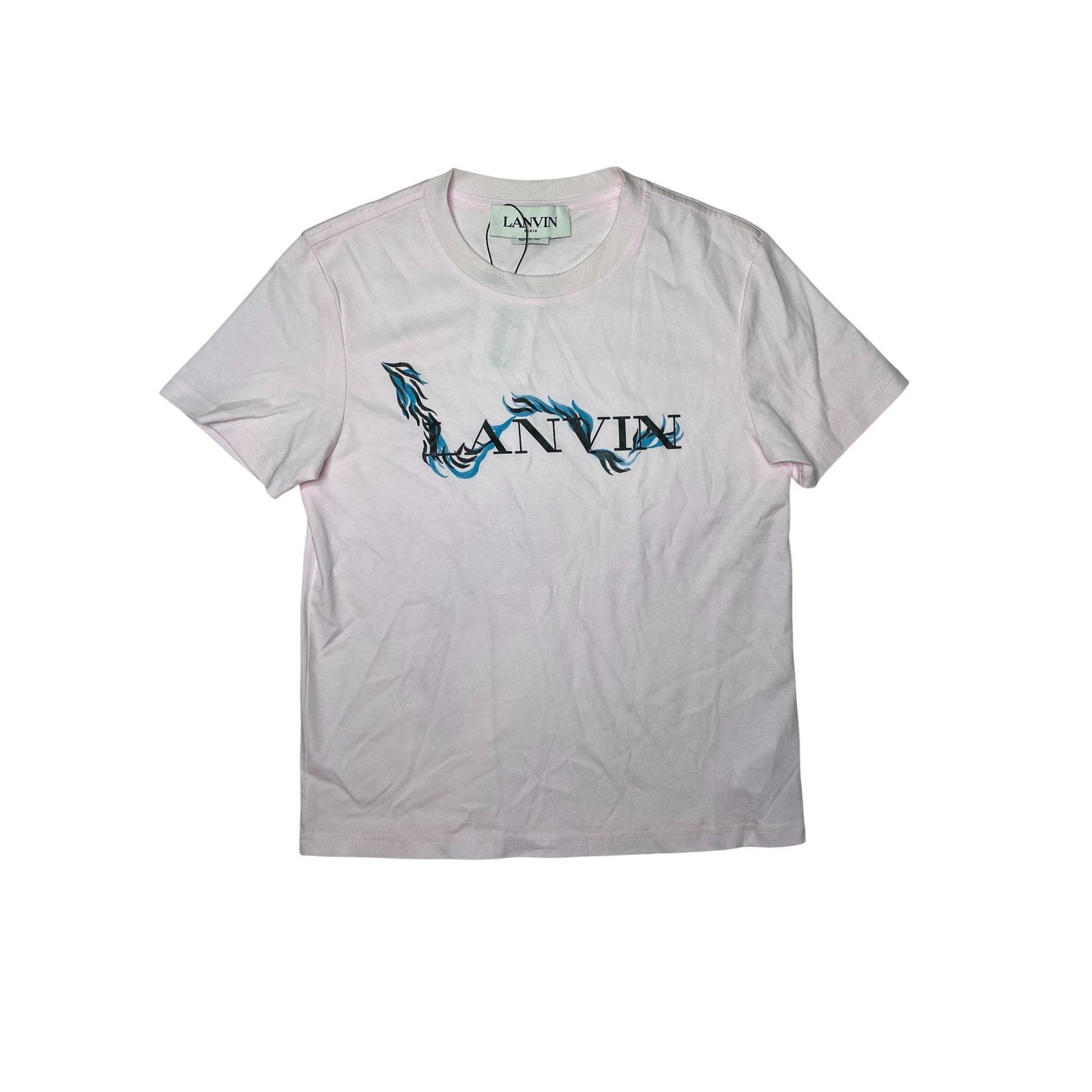 Lanvin Lanvin 'Floral' Pink & Blue Printed Tee Size US XS / EU 42 / 0 - 1 Thumbnail