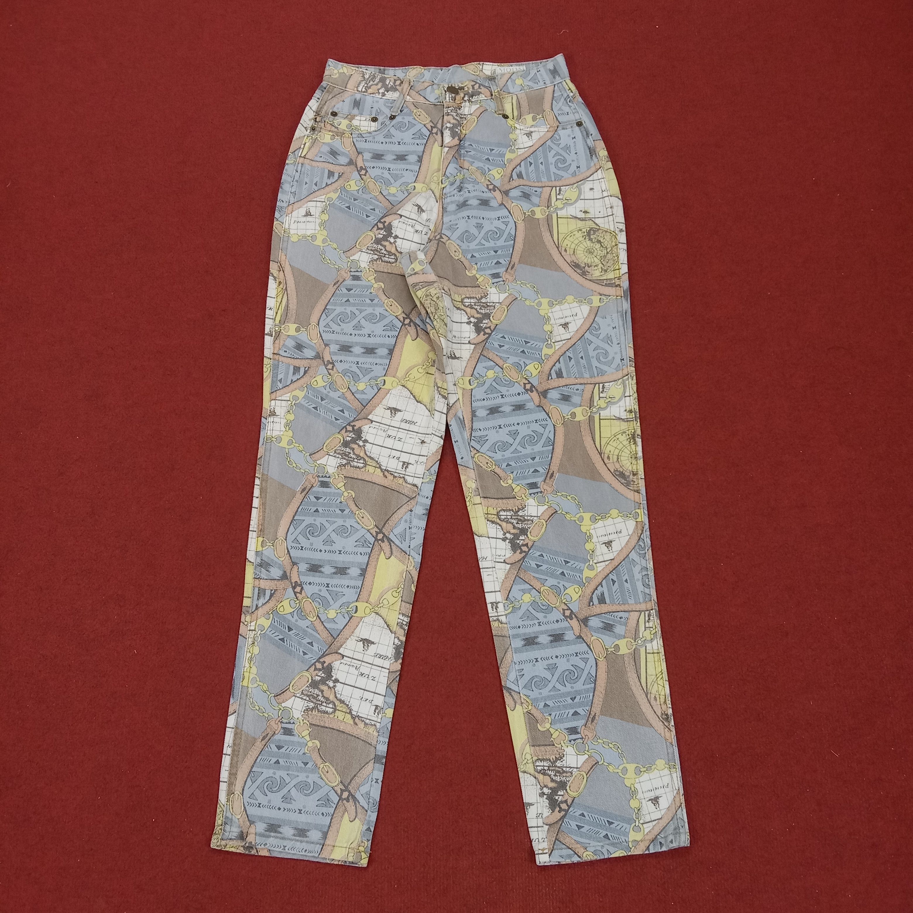 image of America x Art Moda Intl Fashion Art Style Design Vintage Pants, Men's (Size 26)
