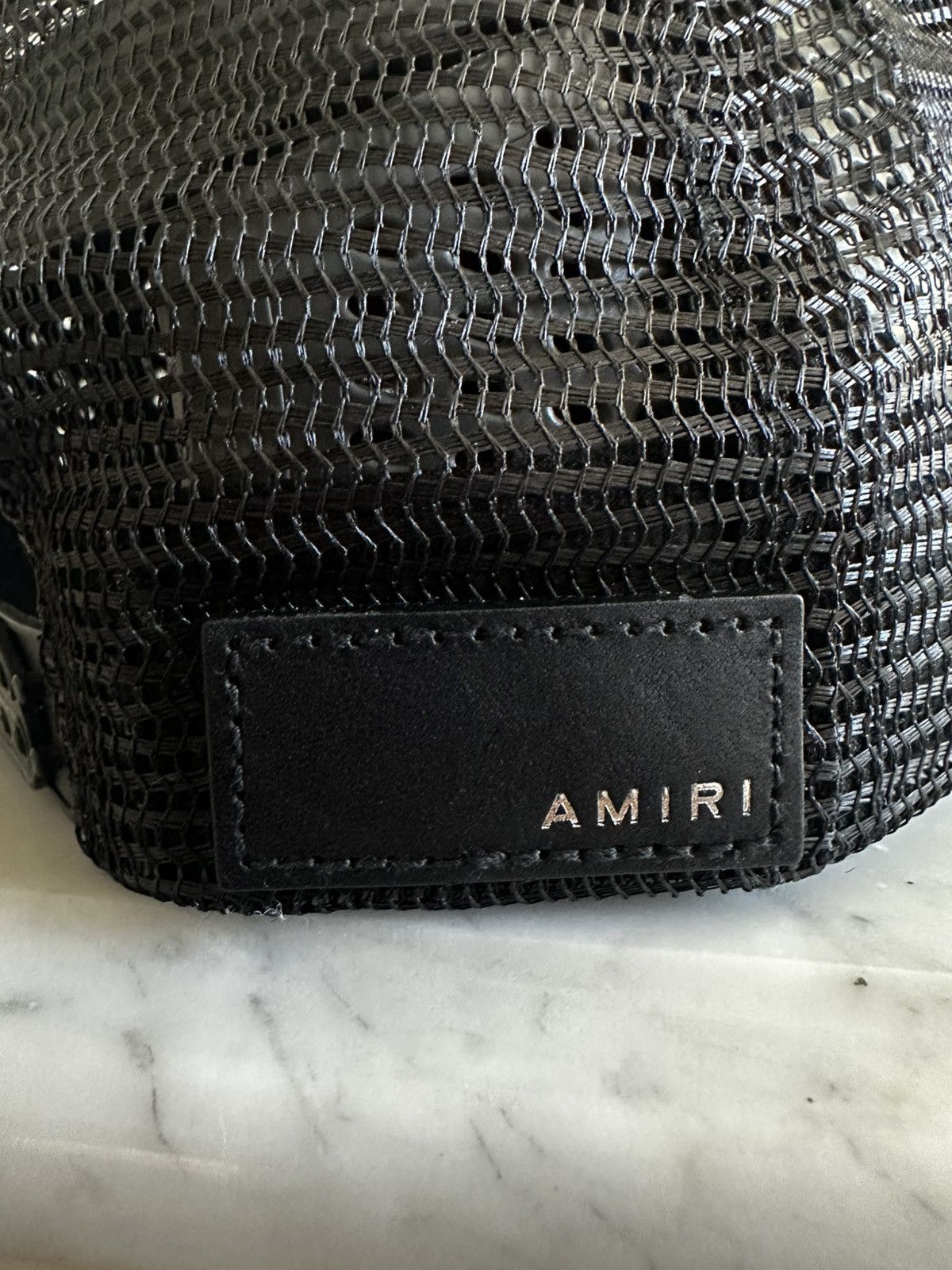Amiri AMIRI Black Core Logo Trucker Hat Size ONE SIZE - 3 Thumbnail