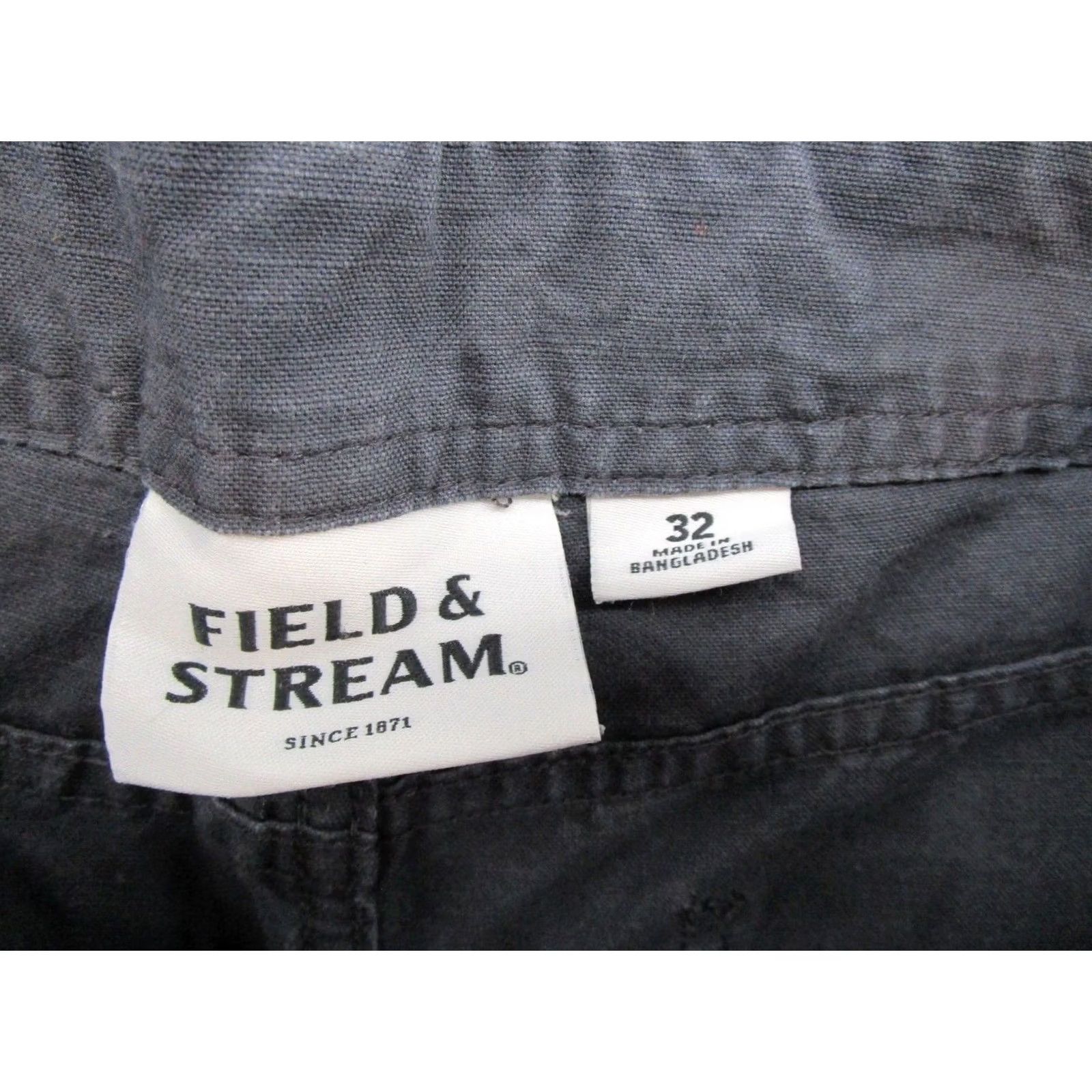 Vintage Field & Stream Cargo Shorts Mens Gray 100% Cotton Size 32 Outdoor Hiking Fishing Size US 32 / EU 48 - 3 Thumbnail