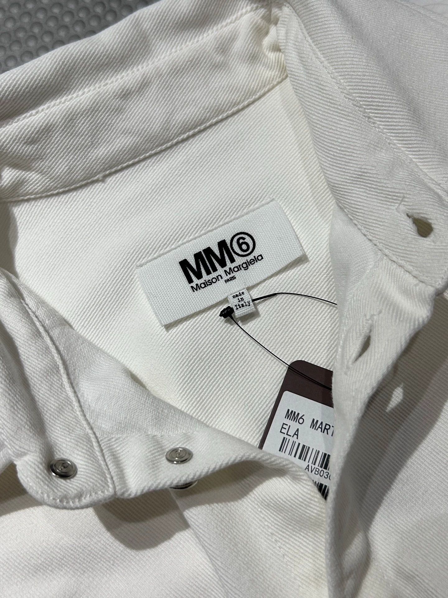 MM6 MM6 Resort 2020 Color Blocked Denim Jacket White 40 Size S / US 4 / IT 40 - 5 Thumbnail