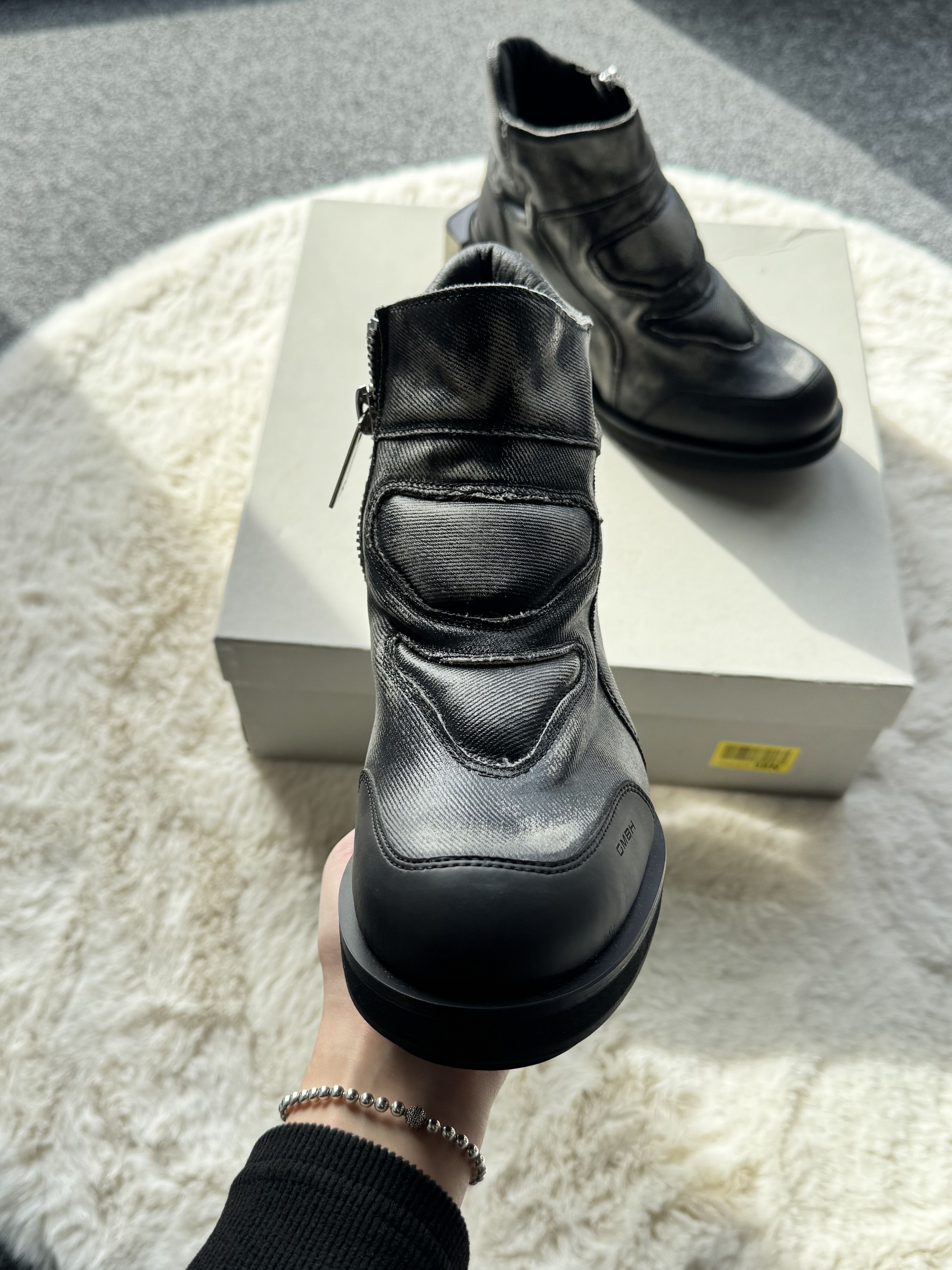 GmbH GmbH Baris black ankle boots heels on pole 37 Size US 7 / IT 37 - 6 Thumbnail