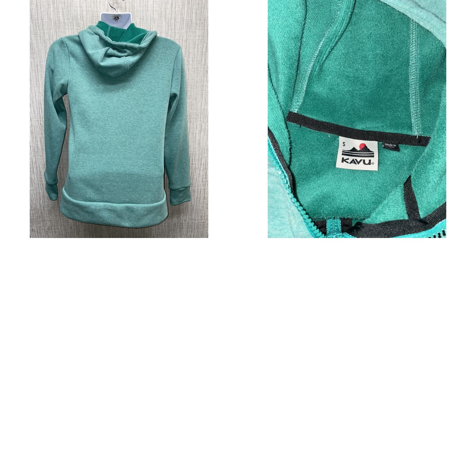 KAVU Kavu Light Blue Full Zip Hoodie Jacket Womens S Size S / US 4 / IT 40 - 8 Thumbnail