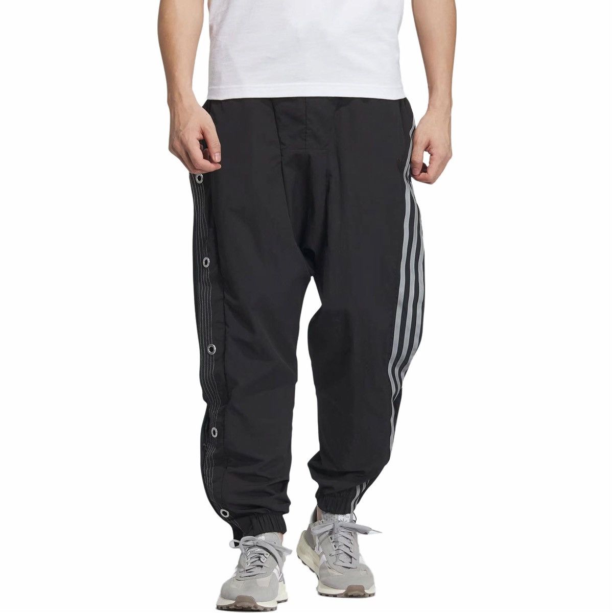 Adidas Adidas x Hamcus FW23 Snap Button 3 Stripe Track Pants Size US 31 - 3 Thumbnail