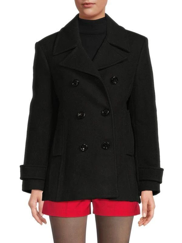 Valentino o1y0226 Pea Coat in Black Size M / US 6-8 / IT 42-44 - 1 Thumbnail