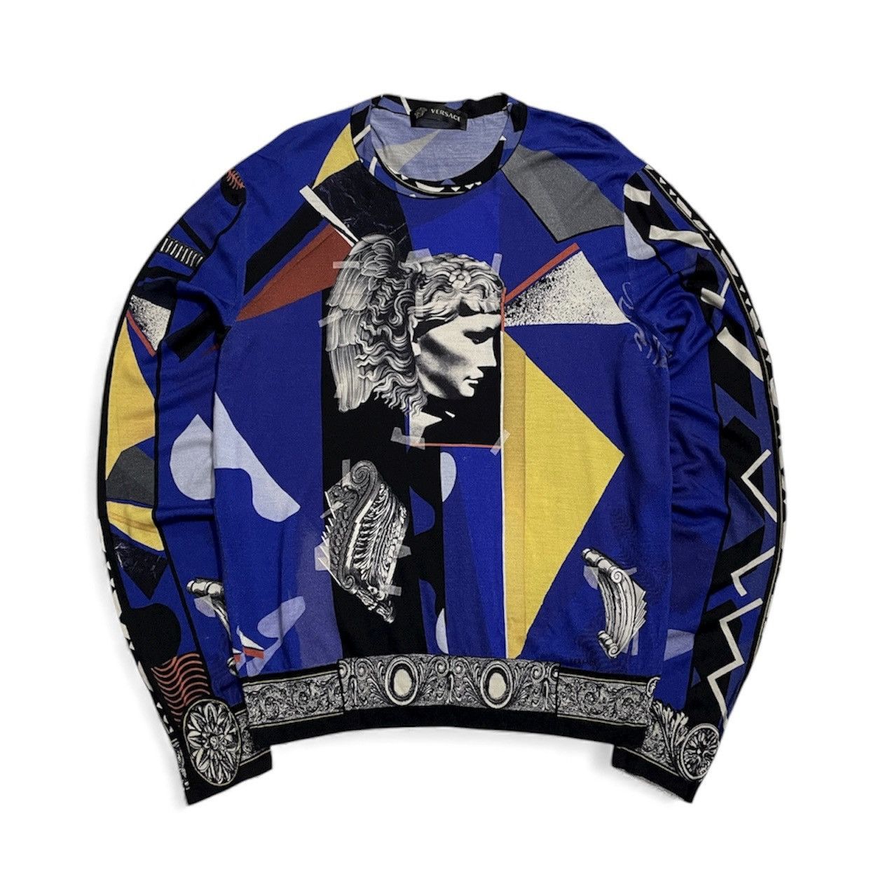 Versace Versace Antique Printed Wool Sweater Size US L / EU 52-54 / 3 - 1 Thumbnail