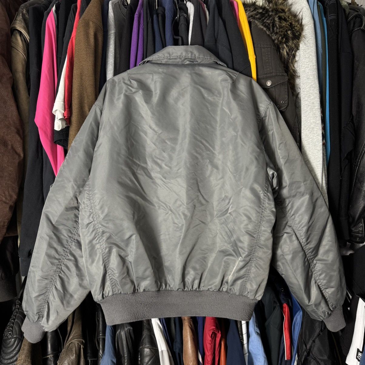 Japanese Brand × Vintage Vintage Silver Boxy Bomber Jacket Baggy Japan Flyers M1 Size US M / EU 48-50 / 2 - 7 Thumbnail