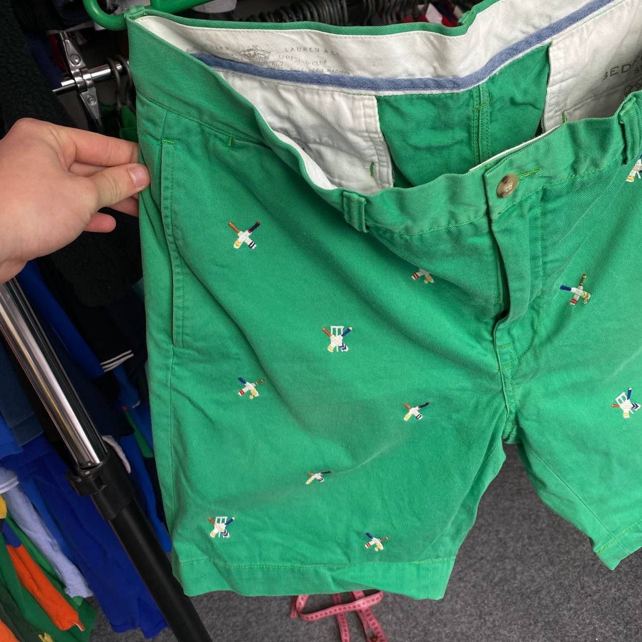 Polo Ralph Lauren × Vintage Vintage Polo Ralph Lauren Monogrammed luxury shorts Size US 34 / EU 50 - 2 Thumbnail