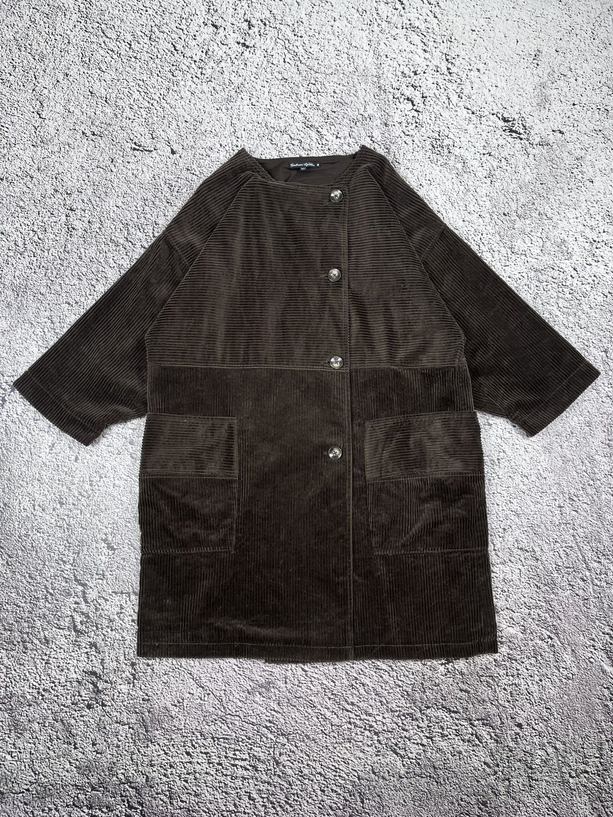 Gudrun Sjoden Gudrun Sjödén Brown Corduroy Boxy Oversized Jacket Coat M Size M / US 6-8 / IT 42-44 - 1 Thumbnail