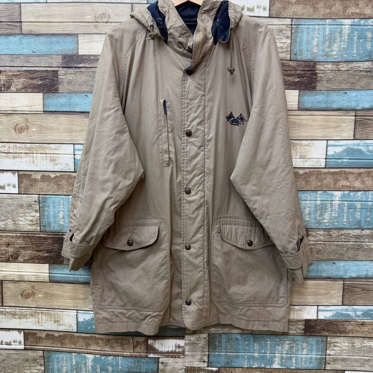 Burberry Vintage 90s Burberrys Hooded Utility Mountain Parka Jacket Size US L / EU 52-54 / 3 - 3 Thumbnail