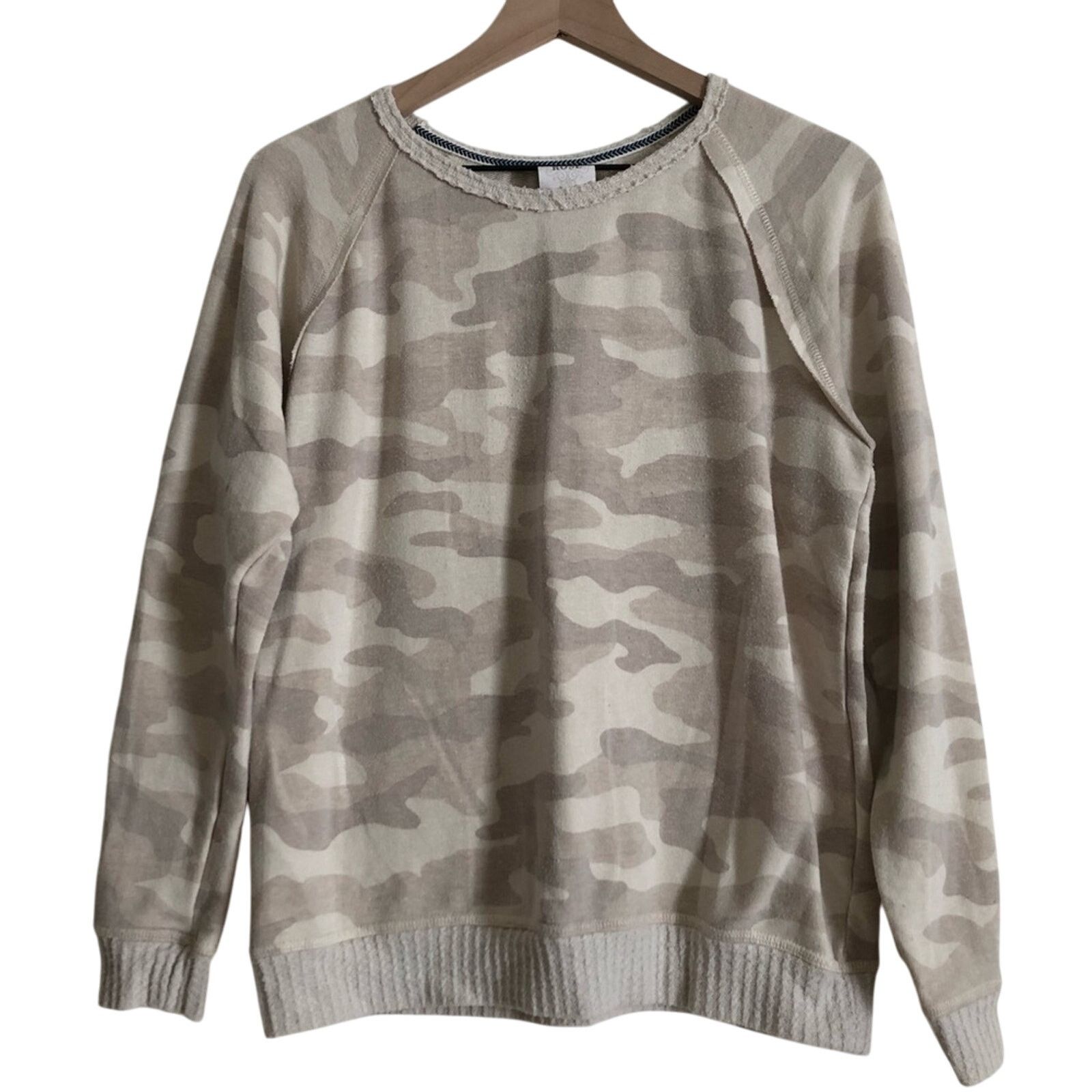 Other Knox Rose Beige Cream Camouflage Camo Sweatshirt Sweater Top Size M / US 6-8 / IT 42-44 - 1 Thumbnail