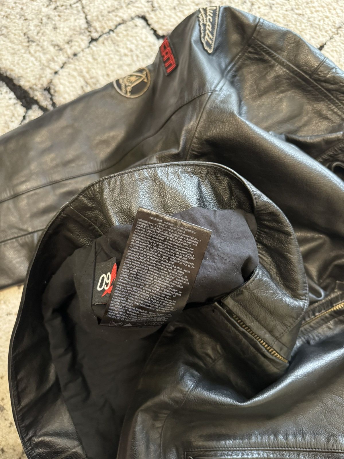 Ducati 2007 Ducati by Dainese Leather Motorcycle Black Jacket 2XL Size US XXL / EU 58 / 5 - 12 Thumbnail