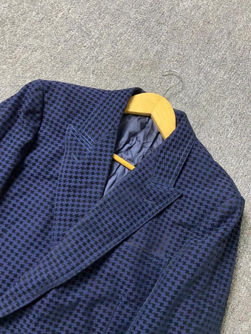 Japanese Brand Mier Clothes Golden Tweed Houndstooth Blazer (184) Size US XS / EU 42 / 0 - 8 Thumbnail
