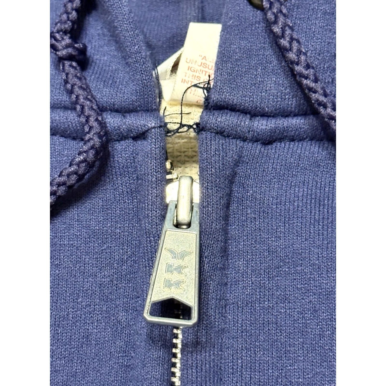 Carhartt VINTAGE Carhartt Rugged Wear Sweatshirt Hoodie Full Zip Crew Neck M/L Blue 90s Public Works Dept Mens Size US L / EU 52-54 / 3 - 5 Thumbnail