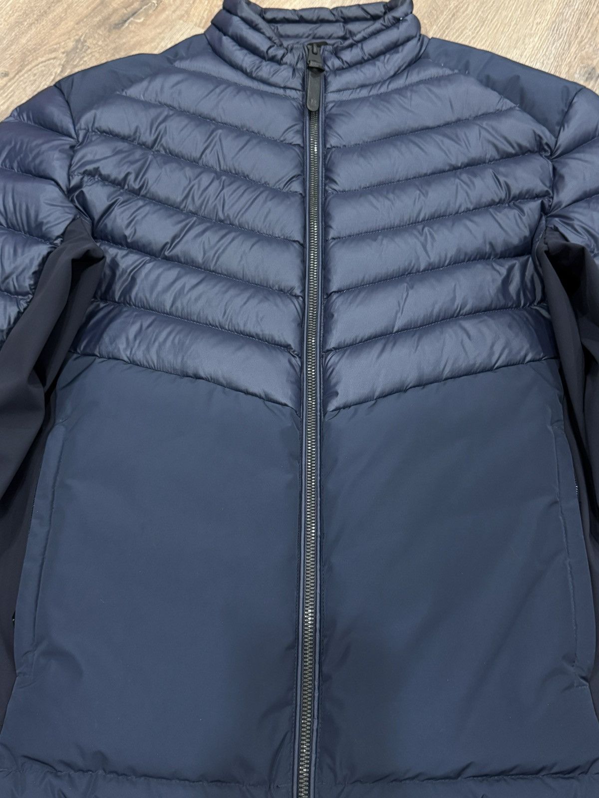 Mackage Mackage Navy Hybrid Down Jacket Lightweight Quilted Puffer Size US S / EU 44-46 / 1 - 4 Thumbnail