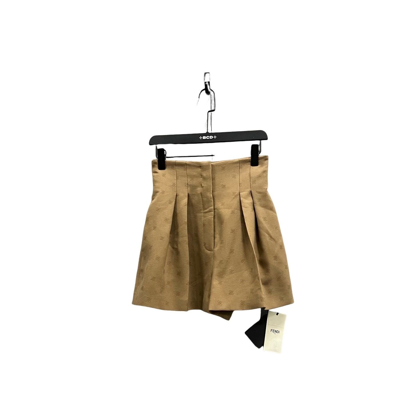 Fendi Fendi Logo Print Wool Shorts Size IT 38 Size 26" / US 2 / IT 38 - 1 Thumbnail