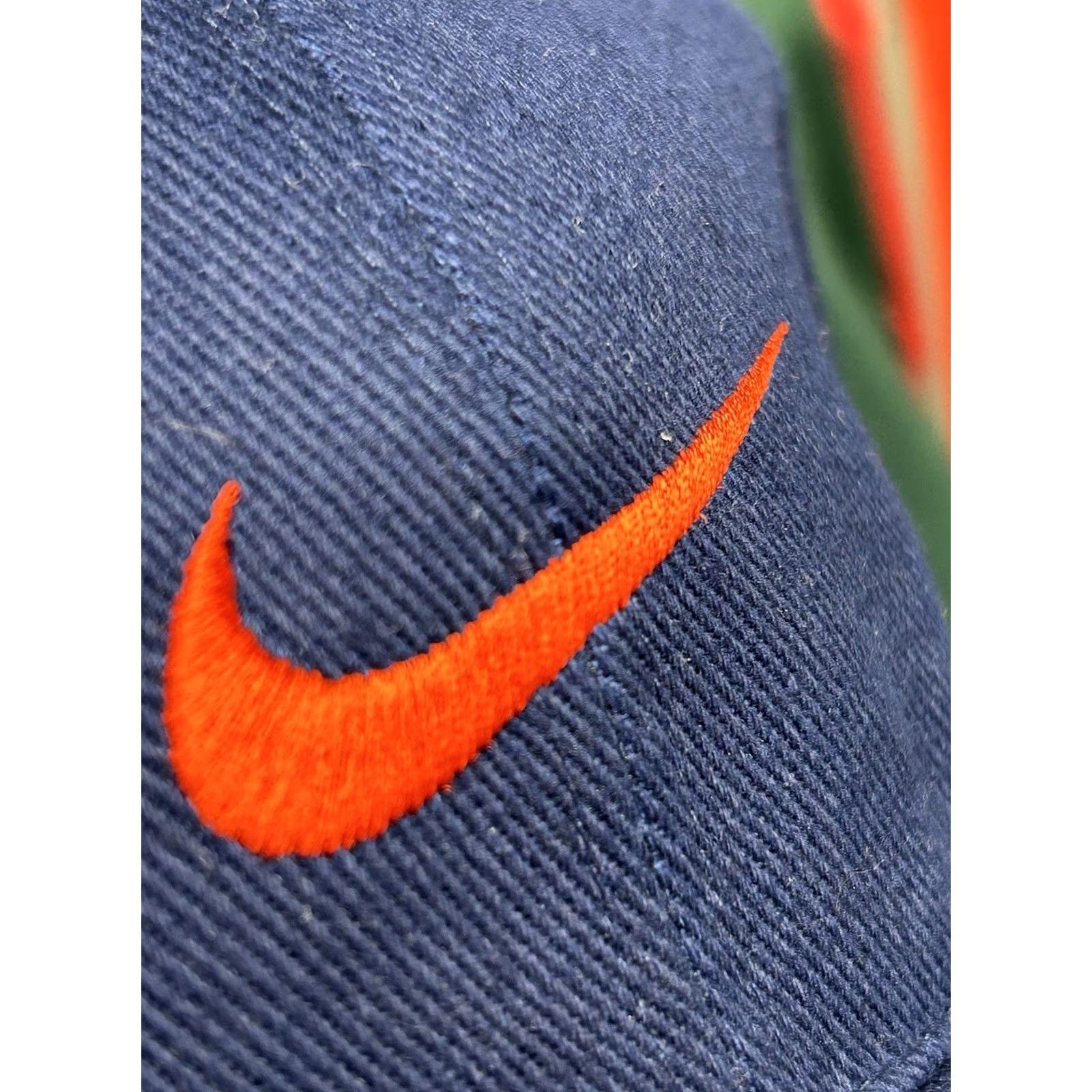 Nike VINTAGE Nike SnapBack Hat 90s Swoosh Logo Embroidered Navy/Red Taiwan One Size Unisex Adults Size ONE SIZE - 3 Thumbnail