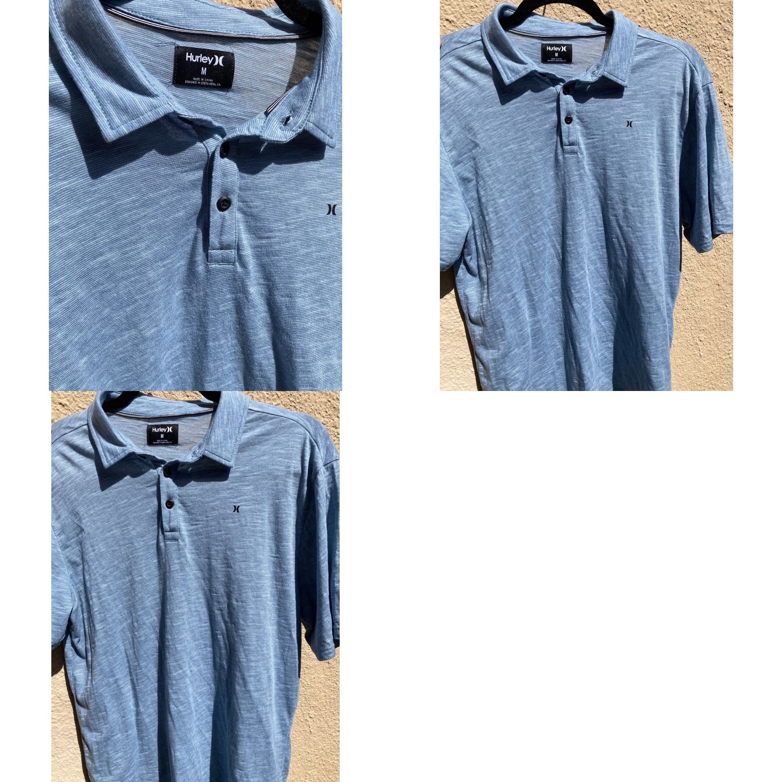 Hurley Hurley Polo Shirt Men’s Turquoise Logo Golf Polo M Light Stretch Breath Activewear Size US M / EU 48-50 / 2 - 8 Thumbnail