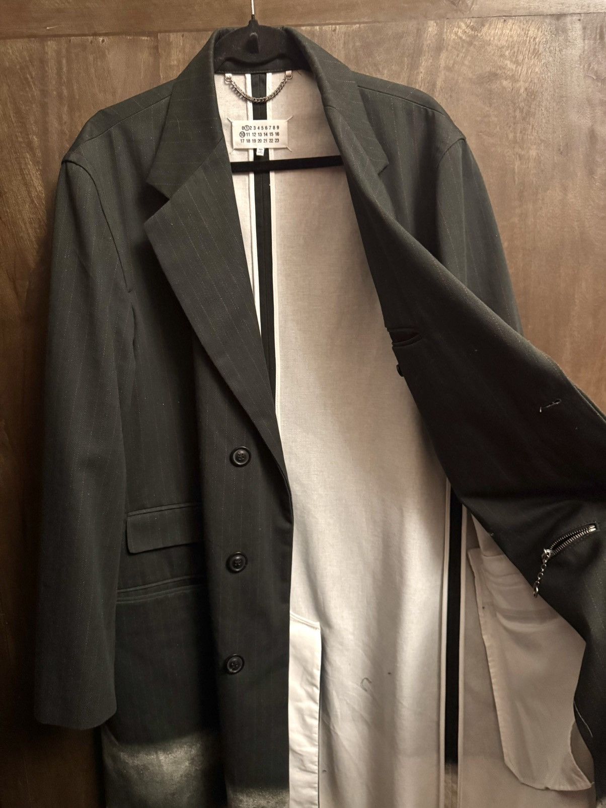 Maison Margiela margiela men runway 2024 printed tailored coat 46 os Size US S / EU 44-46 / 1 - 17 Thumbnail