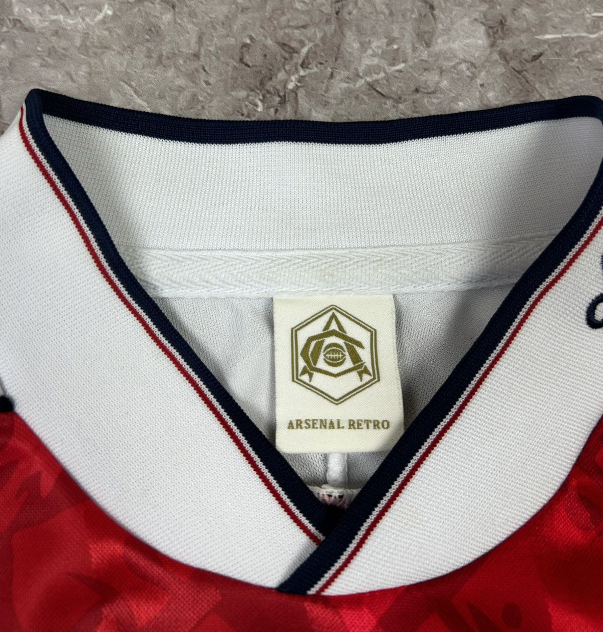 Vintage ARSENAL LONDON 1990 1992 FOOTBALL SOCCER JERSEY SCORE DRAW Size US M / EU 48-50 / 2 - 6 Thumbnail