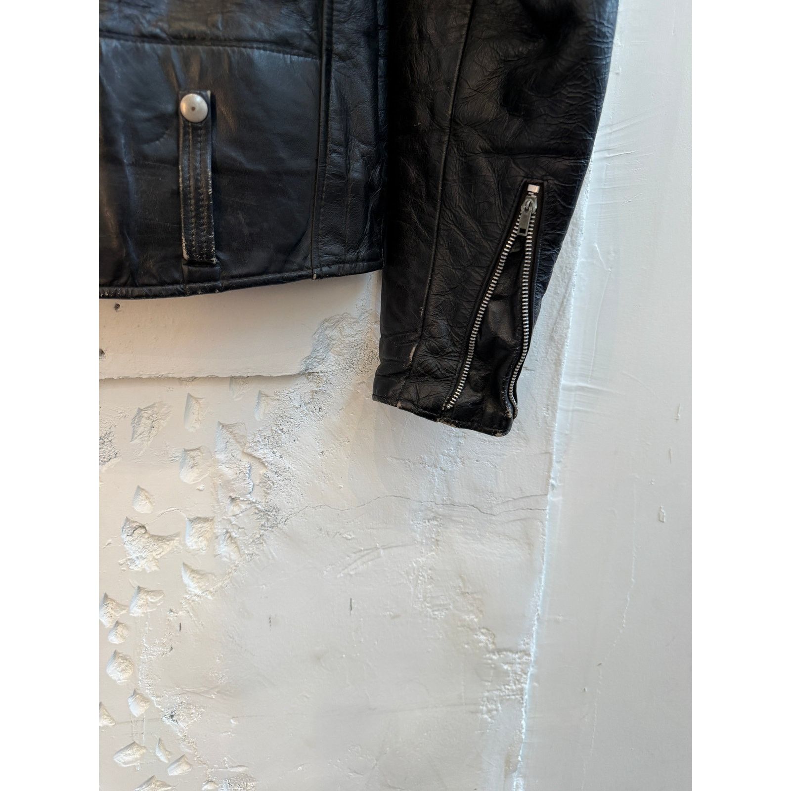 Vintage Vintage 60's Leather Motorcycle Biker Jacket Size US L / EU 52-54 / 3 - 8 Thumbnail