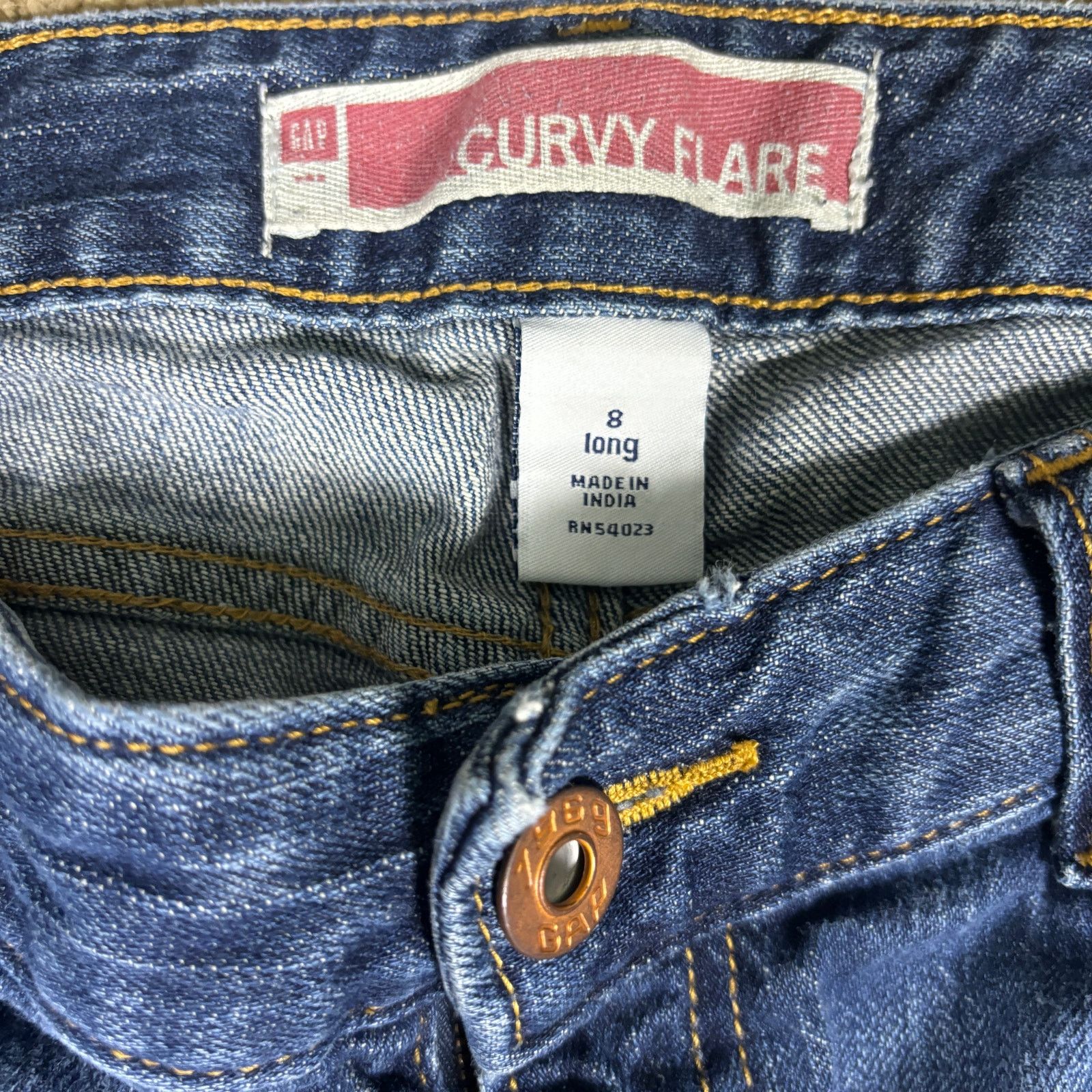Gap vintage y2k 2000s GAP Curvy Flare bootcut womens jeans sz 8 Size 30" / US 8 / IT 44 - 4 Thumbnail