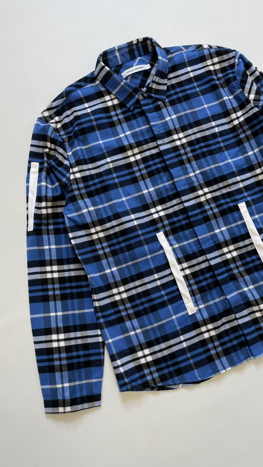 Craig Green Panelled Check Flannel Shirt Size US L / EU 52-54 / 3 - 5 Thumbnail