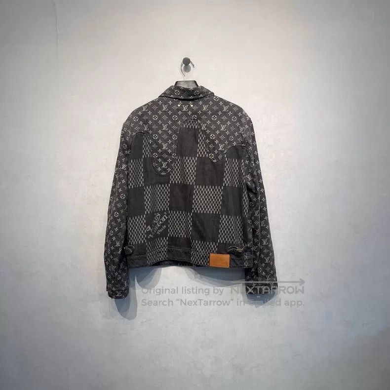 Louis Vuitton Louis Vuitton Nigo co-branded presbyopic full logo denim j Size US XL / EU 56 / 4 - 2 Thumbnail