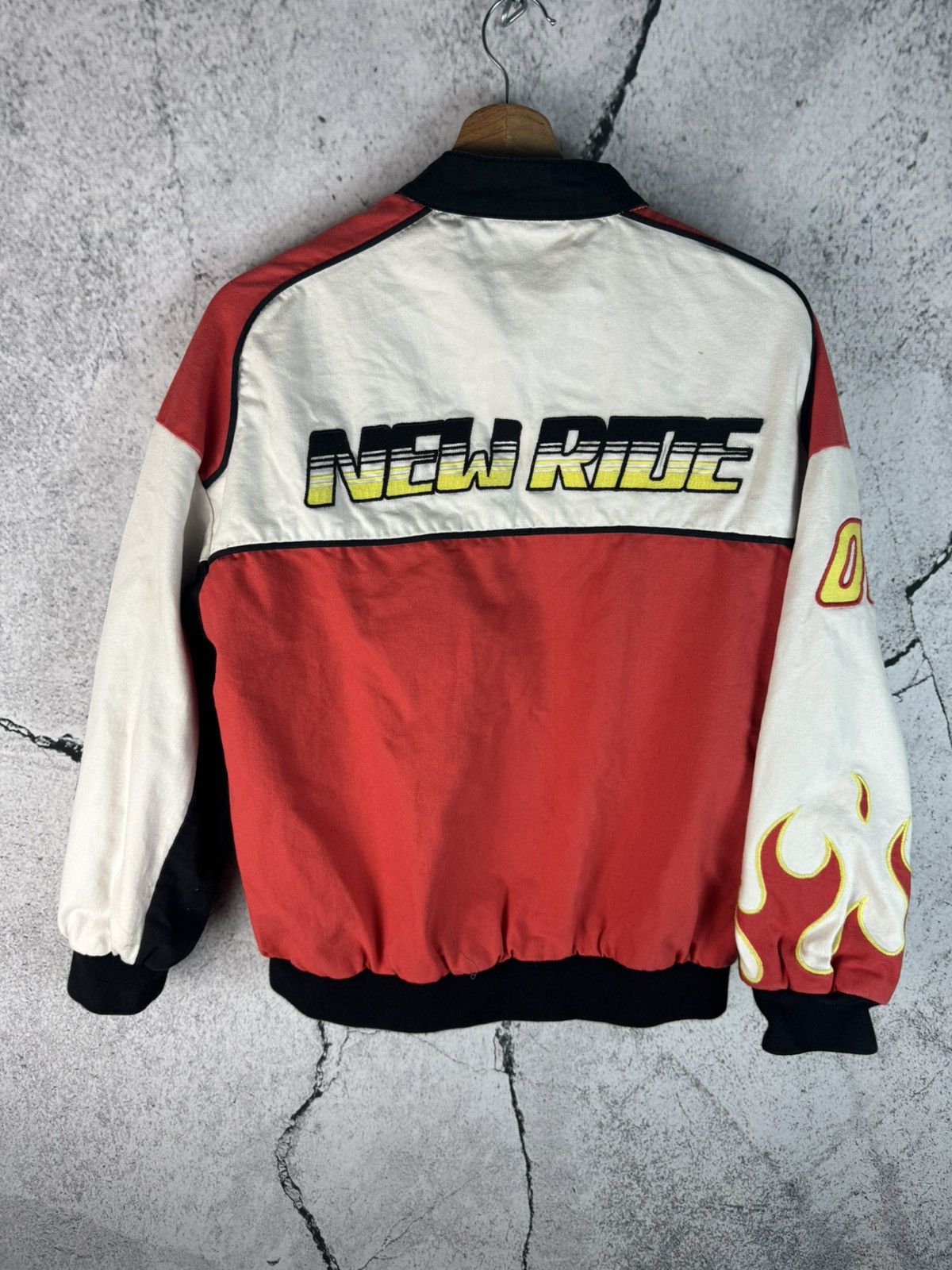 Vintage flames Racing Staff Nascar Jacket Size S / US 4 / IT 40 - 2 Thumbnail