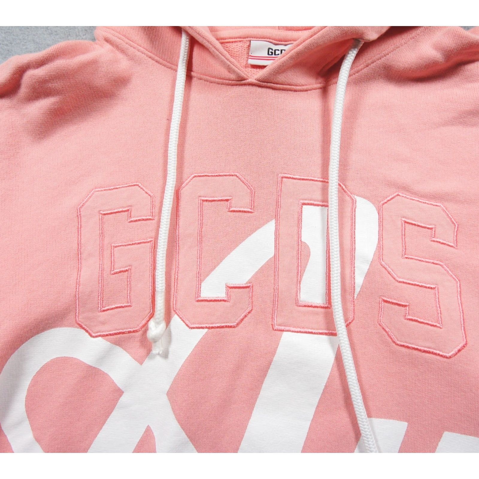 GCDS GCDS Hoodie Mens Small Pink Pullover Hooded Sweatshirt Streetwear Regular Fit Cotton Fleece Logo All Seasons Size US S / EU 44-46 / 1 - 2 Thumbnail
